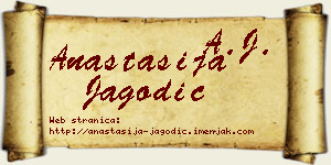 Anastasija Jagodić vizit kartica